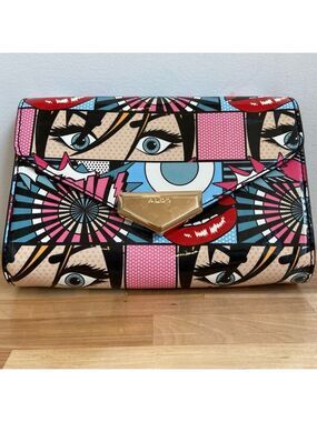 Aldo purse NWOT shoulder bag/handbag comics removable chain gold tones hardware